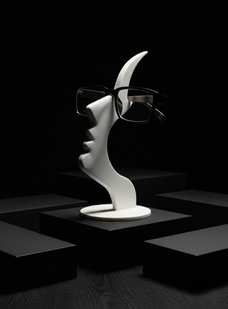 Abstract Sculpted Profile Eyeglass Stand