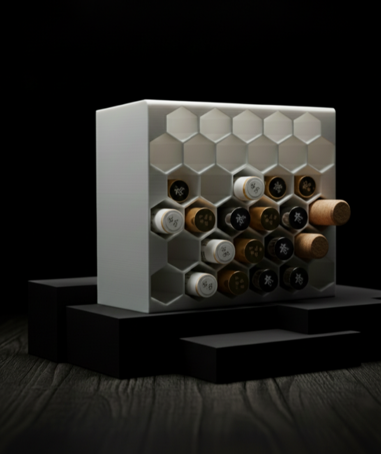 Geometric Honeycomb Cork & Keepsake Display