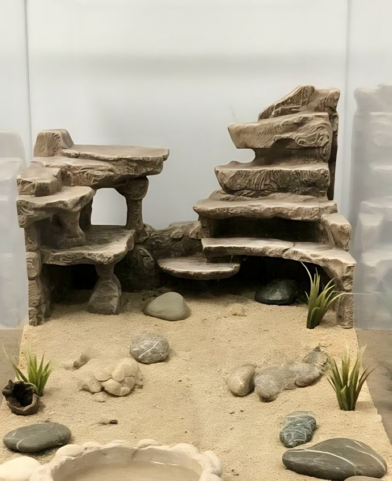 Realistic 3D Back Wall ( Stone Desert )