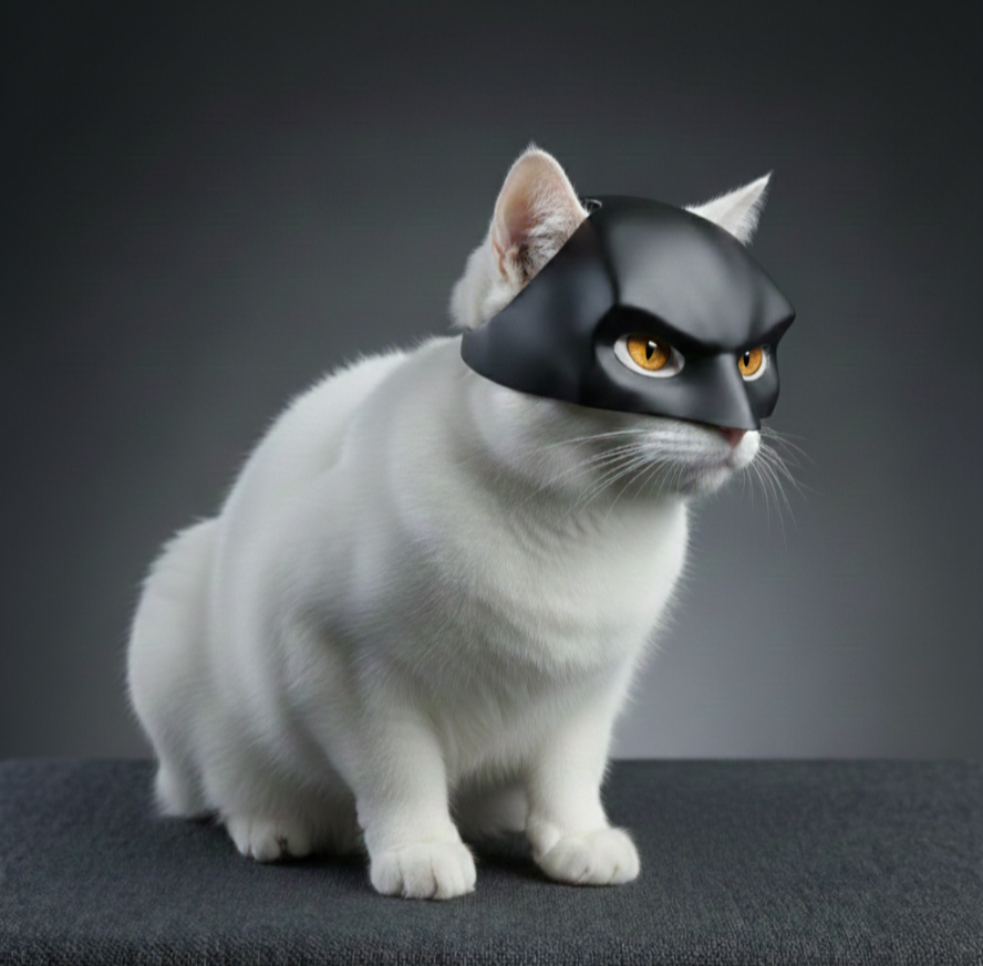 Interactive Batman Cat Mask