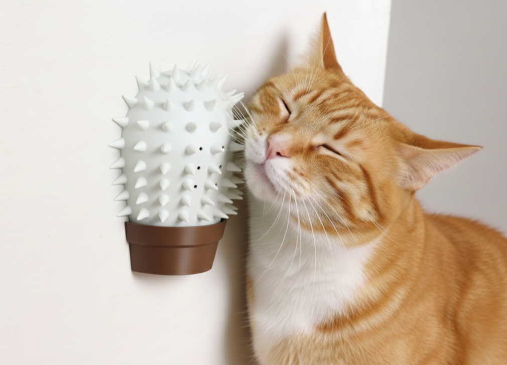 Interactive Cactus Cat Self Scratcher