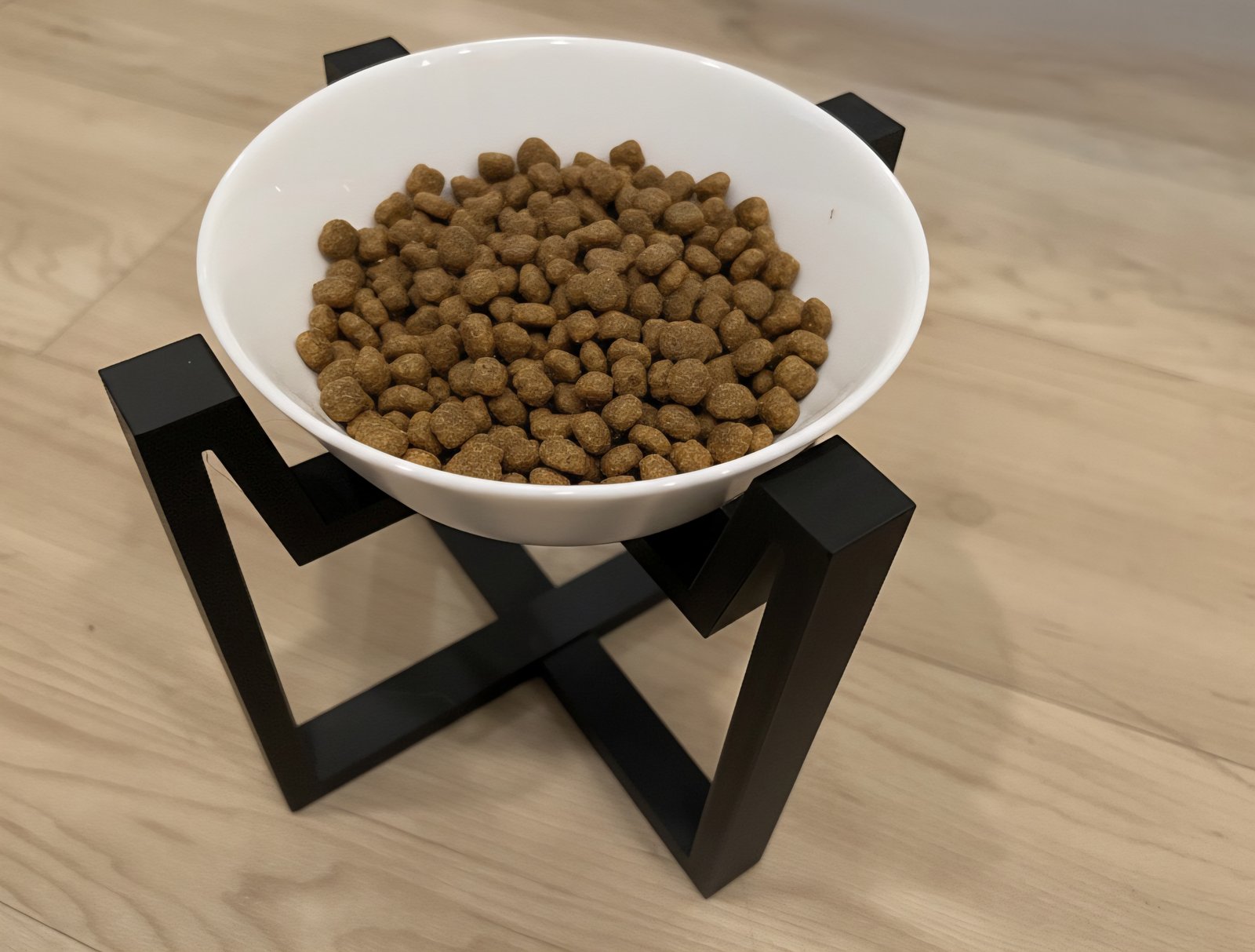 Interactive Cat Bowl Stand