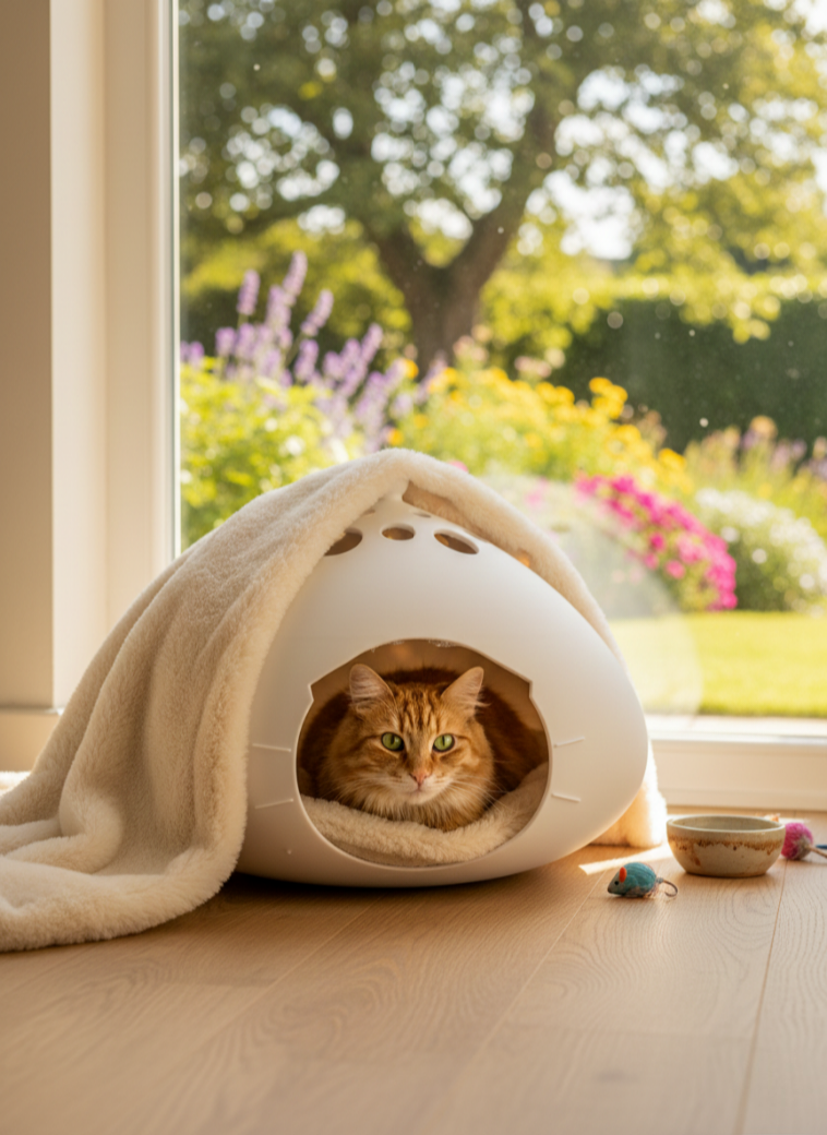 Interactive cat house