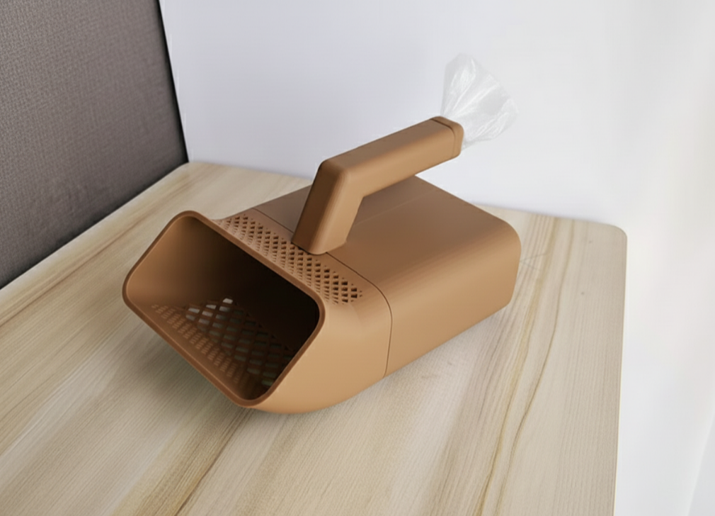 Interactive Integrated detachable pet litter scoop