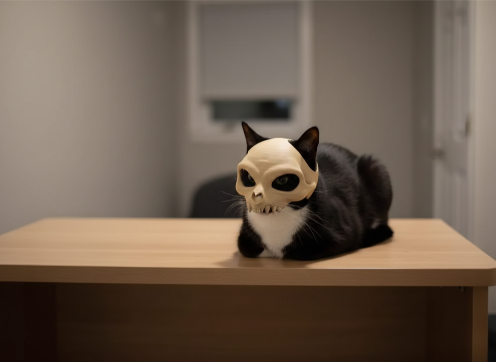 Interactive Meeko - Skull Kitty Mask