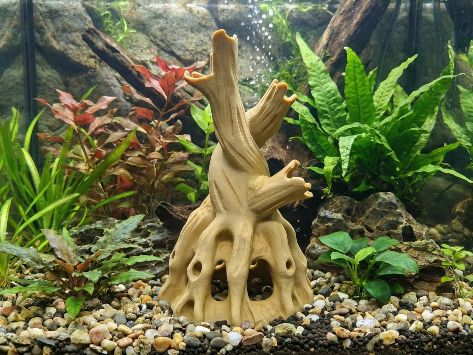 Naturalistic Natural Aquarium Terrarium Root Cave - NO Support