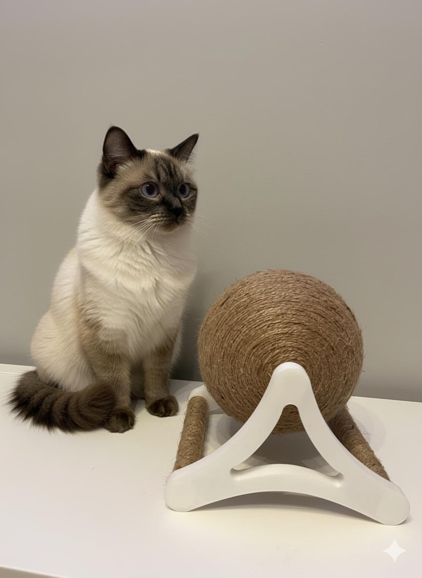 Playful Spin & Scratch Interactive Cat Toy