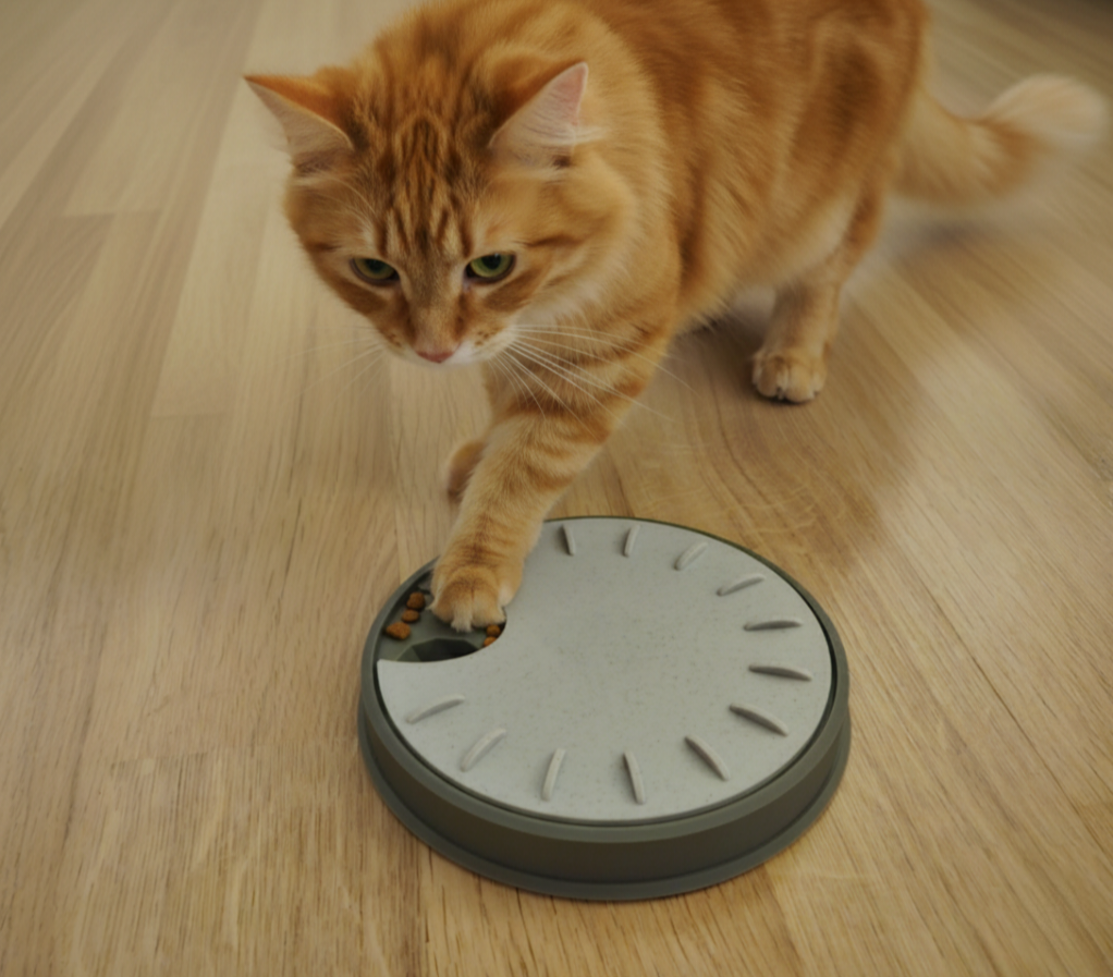 Interactive Treat wheel cat puzzle feeder