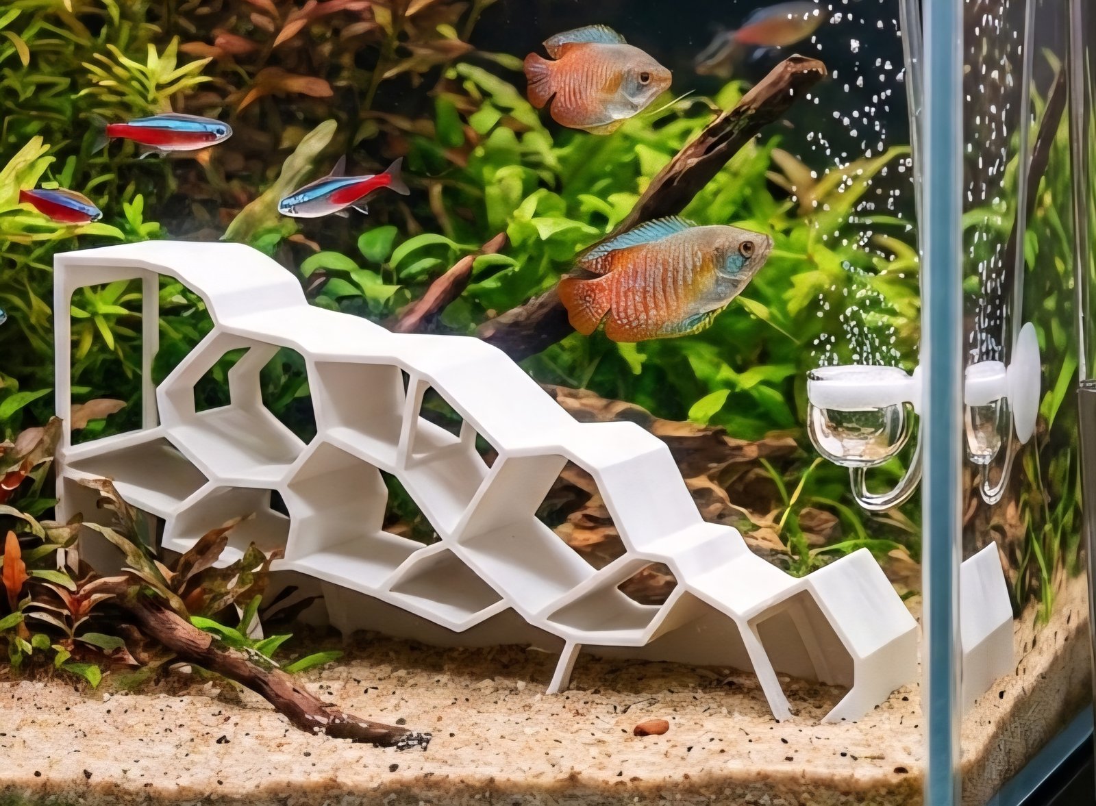 Aquatic Voronoi Shrimp Cave