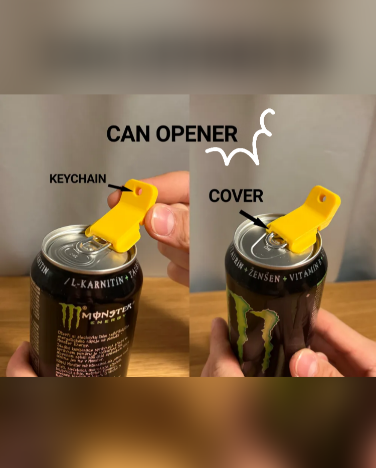 Dual-Action Can Opener and Sanitary Cover