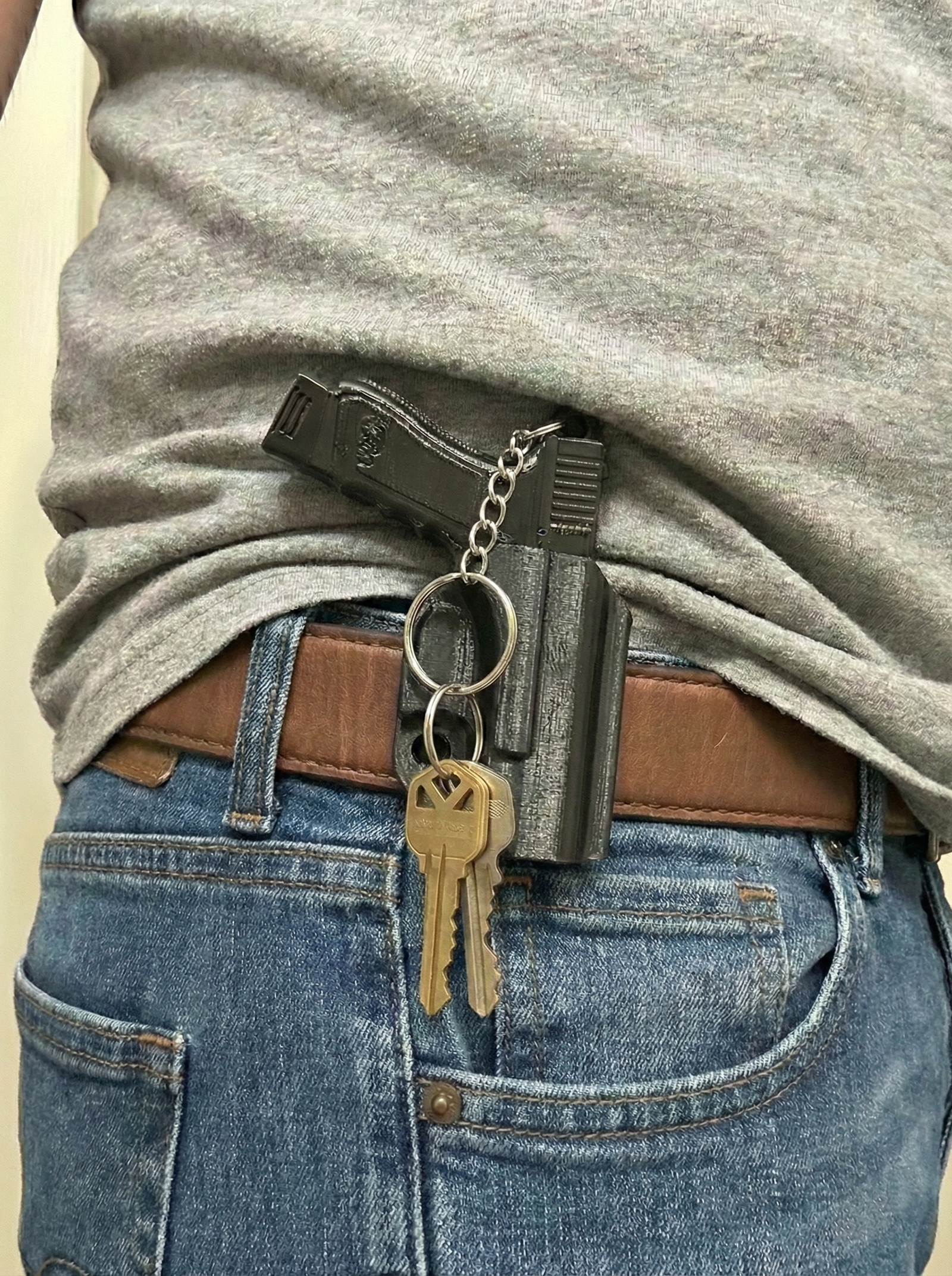 Mini Tactical Handgun Keychain